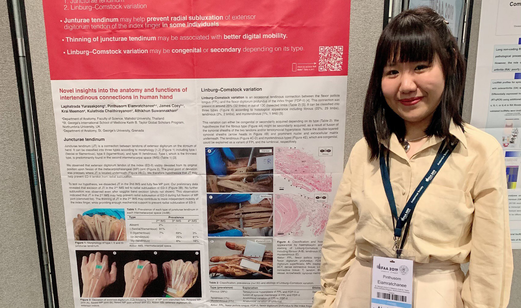 FirstYear MD Student Presents Research at International Anatomy