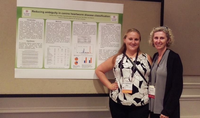 SGU Veterinary Students Present Research at Parasitology Conference and Heartworm Symposium