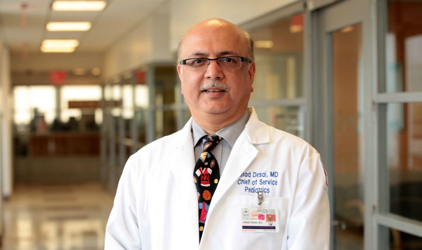 Dr. Ninad Desai, chair of pediatrics, School of Medicine