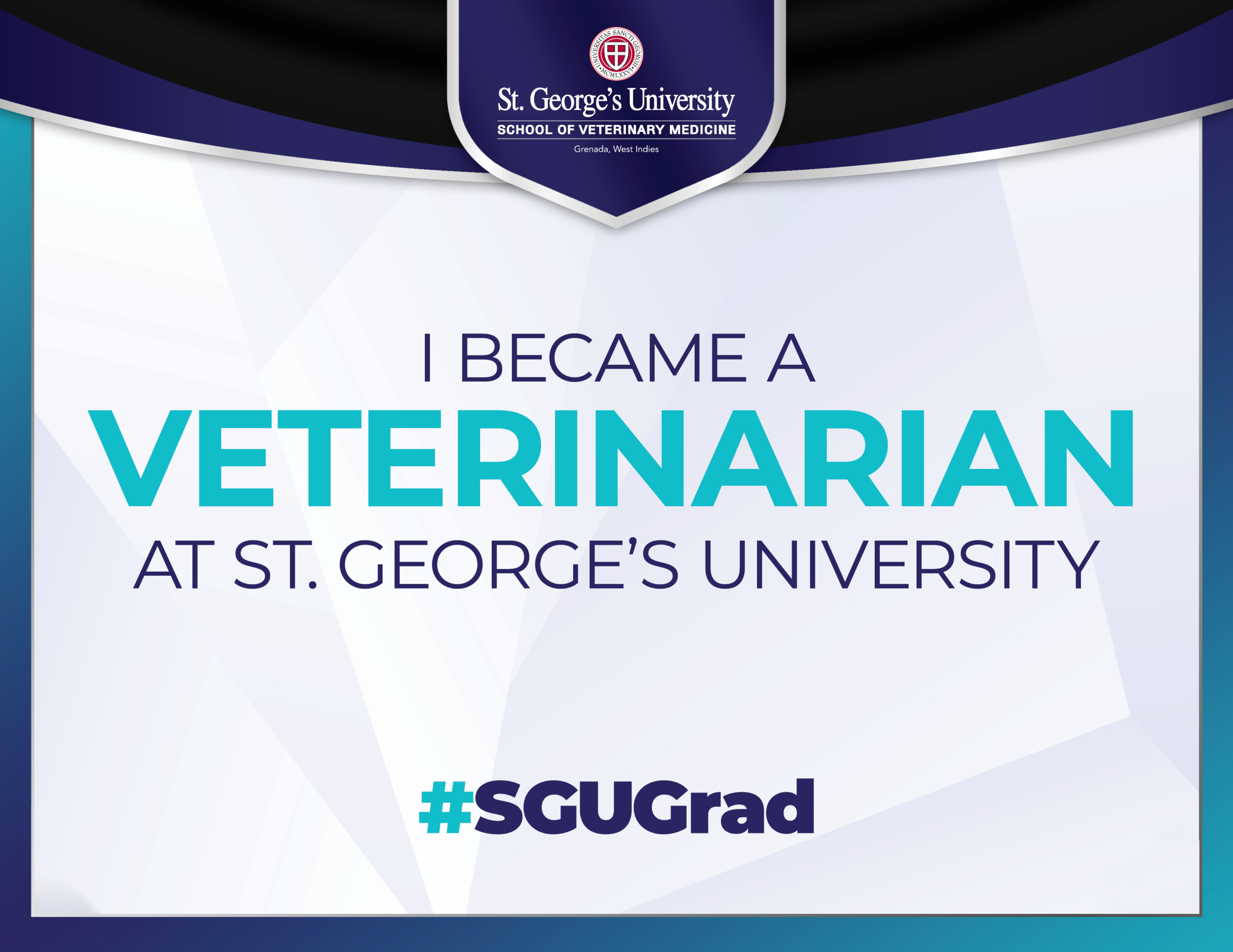 I became a Veterinarian at SGU Sign