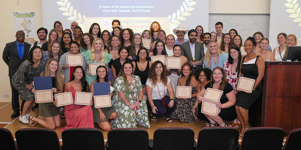 SVM fall 2024 awards ceremony group photo