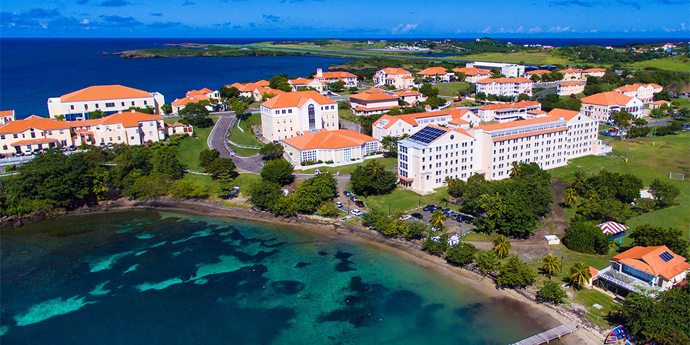 Grenada Campus aerial shot